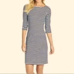 Classic Navy and White Striped Dress